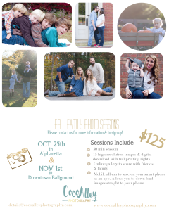 family fall pictures Alpharetta