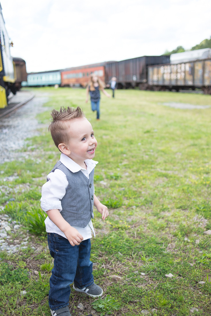 Child Portraits Train Museum GA