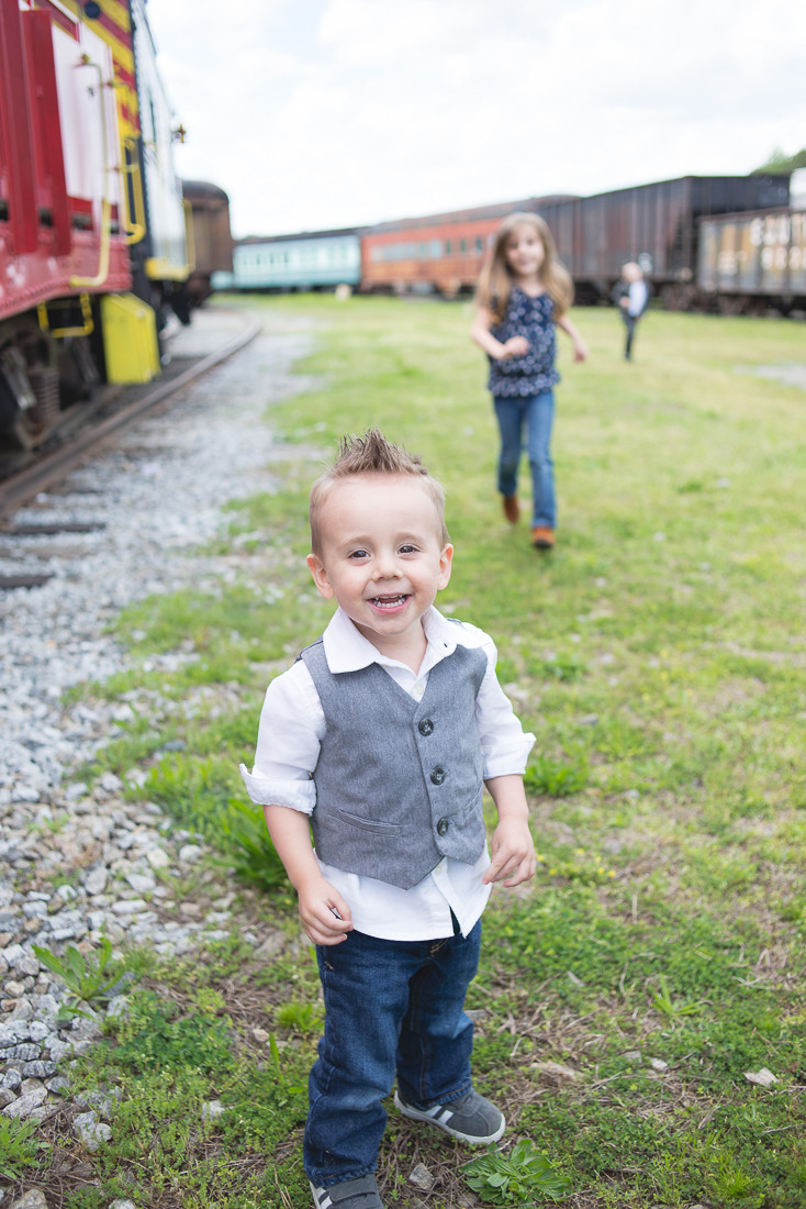 Child Portraits Train Museum GA