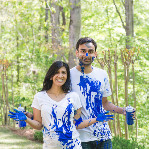 gender reveal photo session in Roswell GA