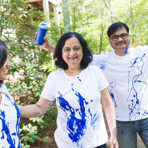 gender reveal photo session in Roswell GA