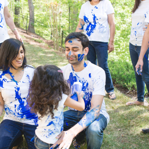 gender reveal photo session in Roswell GA