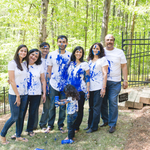 gender reveal photo session in Roswell GA