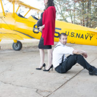 aviation themed photo session