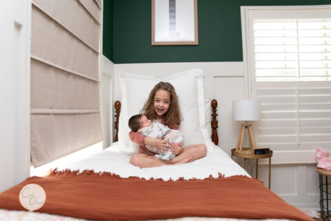 Photo from a newborn portrait session taken by Alpharetta GA newborn photographer.