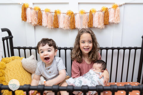 Photo from a newborn portrait session taken by Alpharetta GA newborn photographer.
