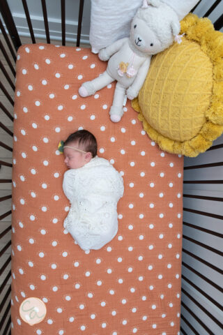 Photo from a newborn portrait session taken by Alpharetta GA newborn photographer.