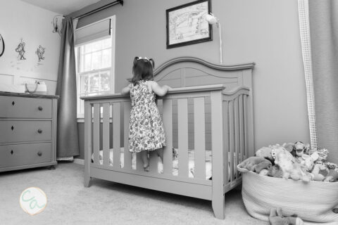 Photo from a newborn portrait session taken by Cumming GA newborn photographer.